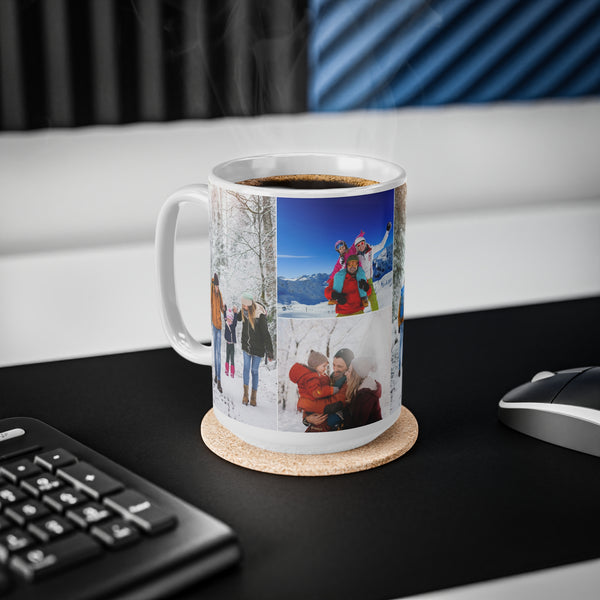 6 Photo Collage Coffee Mug (11oz, 15oz)